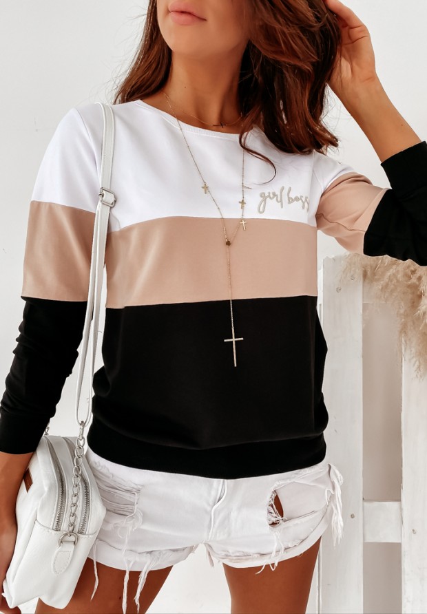 Mikina Girl Boss nude