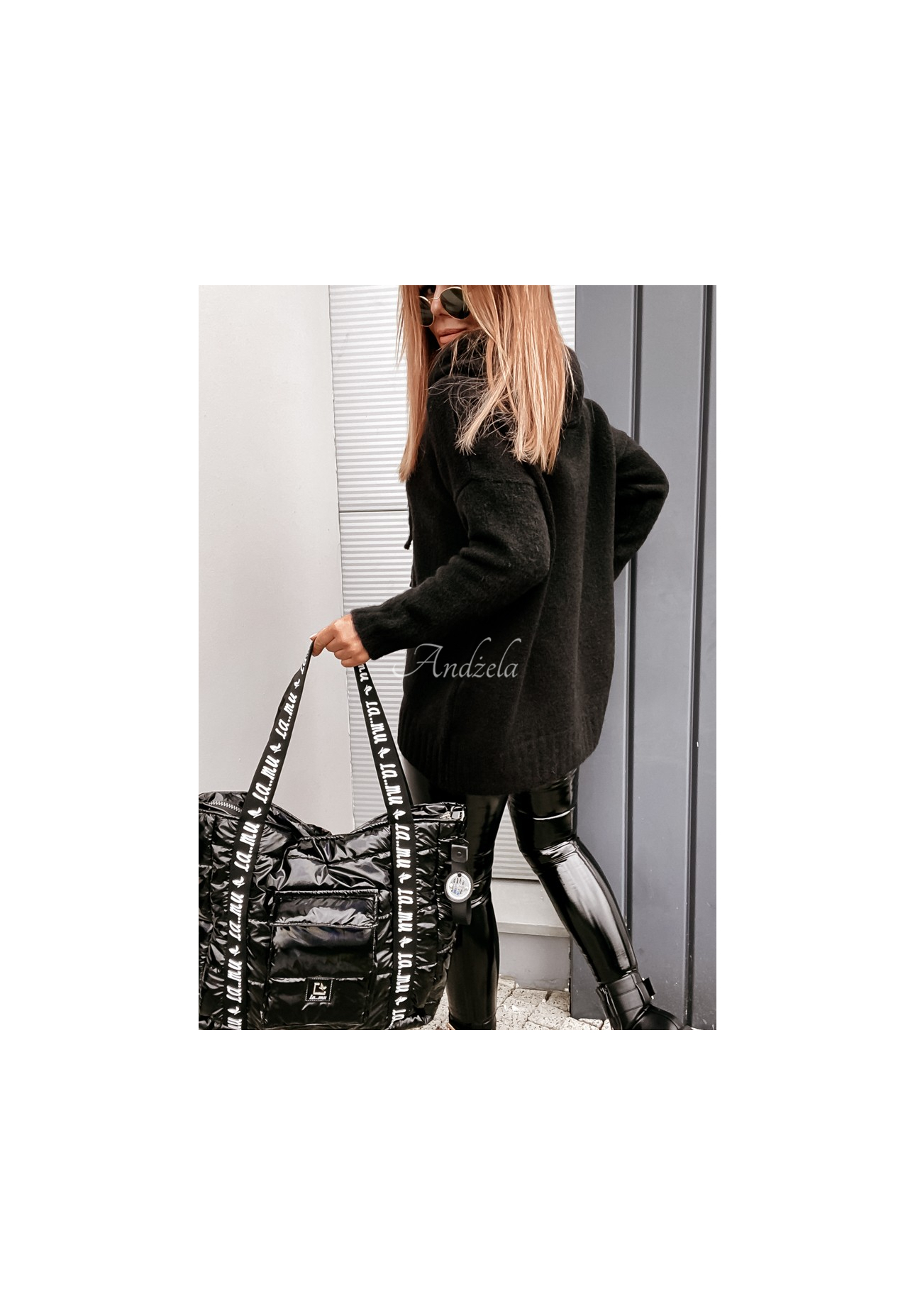Svetr oversize s kapucí Carra Černé