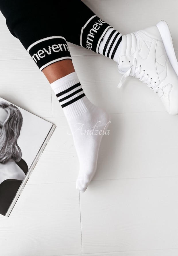 Ponožky Three Stripes čern&eacute;