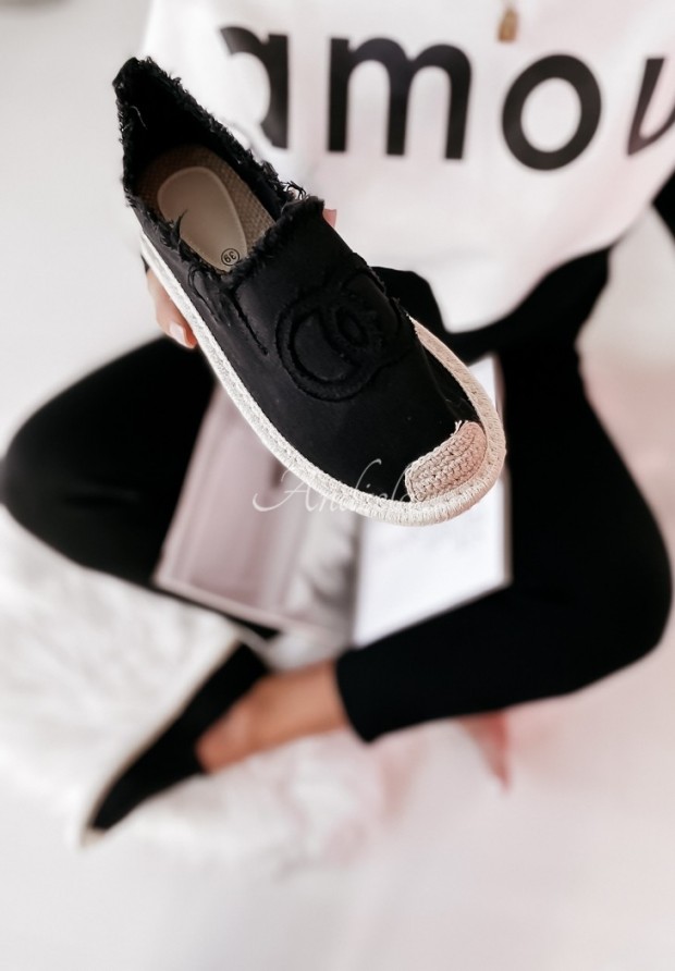 Espadrilky  Chantal černé