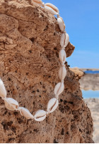 Náhrdelník choker s mušlemi Seashell béžový