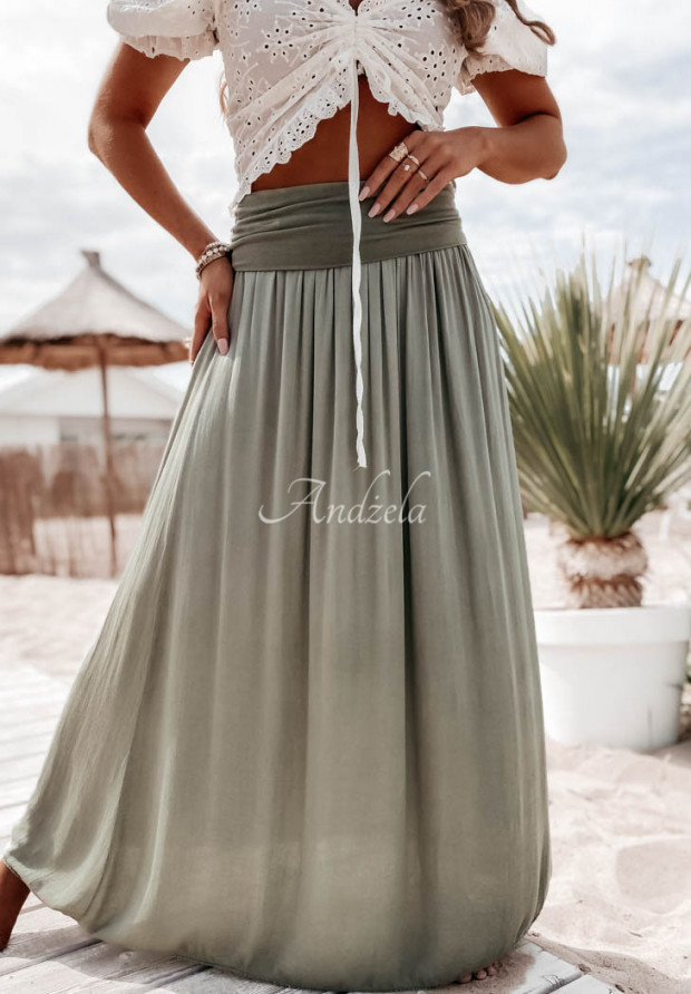 Sukně maxi Valley khaki