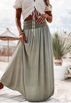 Spódnica maxi Valley khaki