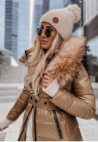 Čepice z pomponem North Pole béžová 