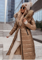 Čepice z pomponem North Pole béžová 