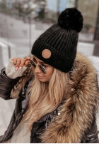 Čepice z pomponem North Pole černá