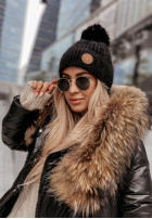 Čepice z pomponem North Pole černá