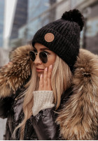 Čepice z pomponem North Pole černá