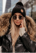 Čepice z pomponem North Pole černá