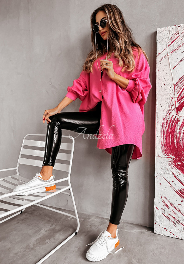 Dlouhá košile oversize Lambre růžová