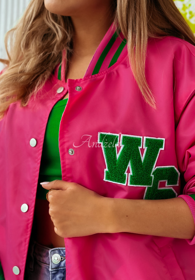 Bunda baseballová Winners růžová