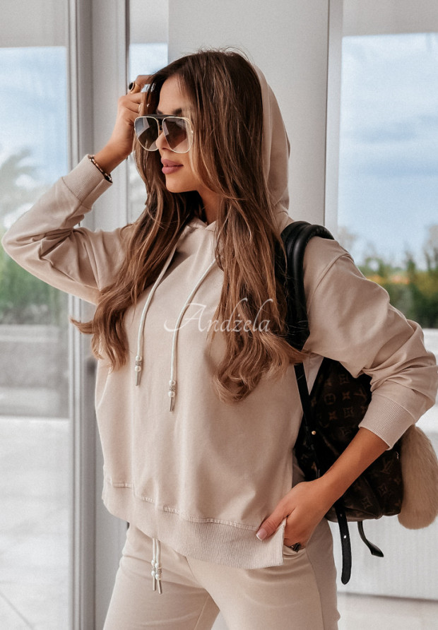 Mikina oversize Find Balance béžová