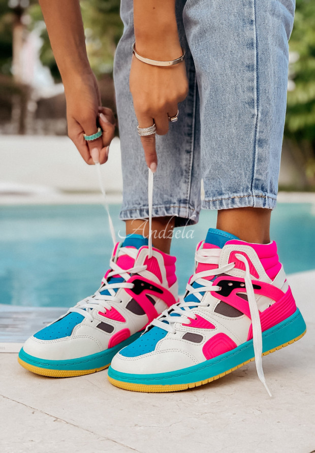 Sneakersy Add Some Color růžovo-modré