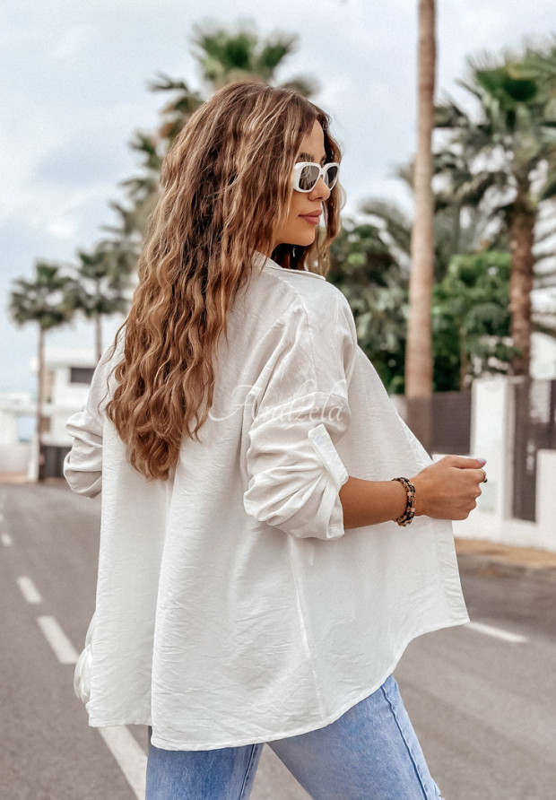 Košile oversize True Beauty Bílá