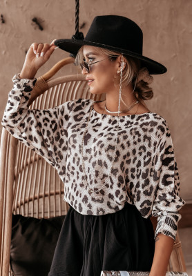 Lehký svetr Wild Thing s leopardím vzorem