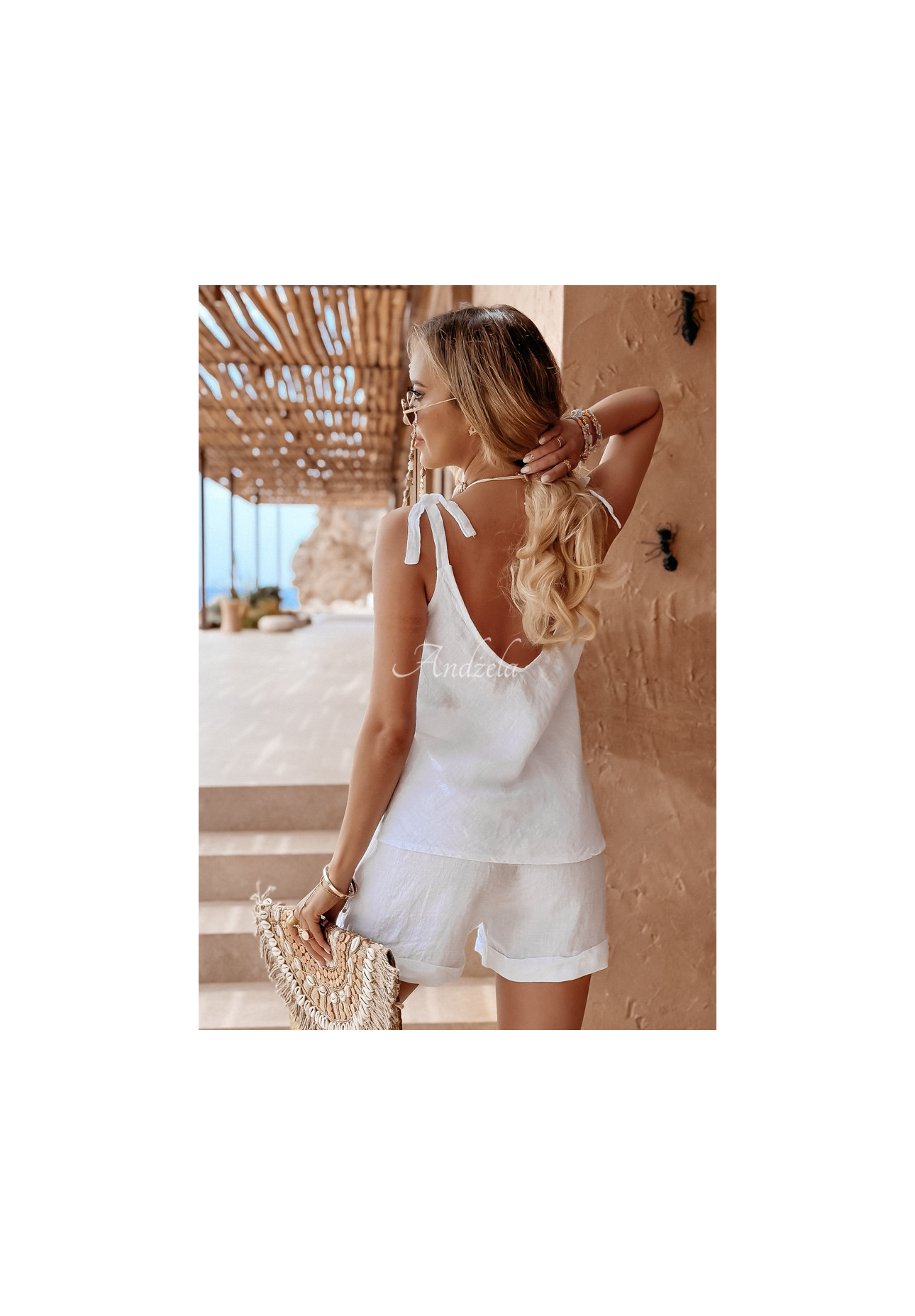 Lněný Top Summery Essentials ecru