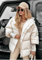 Prošívaná Bunda oversize September béžová