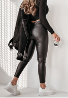 Legíny  z imitace kůže Sessy černé