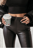 Legíny  z imitace kůže Sessy černé
