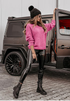 Svetr oversize Manville růžový