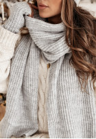 Souprava Čepice, szalik, Rukavice i ocieplacze 4in1 White Winterland šedý