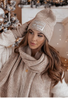 Souprava Čepice, szalik, Rukavice 3in1 December béžový