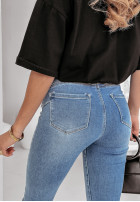Kalhoty džínové  skinny z przetarciami I Never Lose modré
