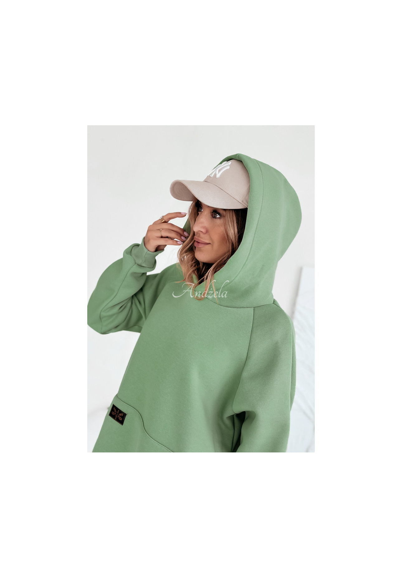 Mikina s kapsou a kapucí Siempre khaki