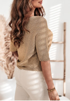 Svetr oversize Alizee zlatý