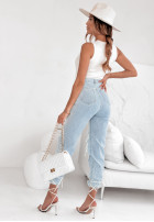 Top z kryształkami Celestial Glow ecru