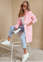 Kabát z imitacji kożucha Lakeside Dream růžový