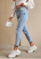 Kalhoty džínové  z przetarciami Viren světle modré