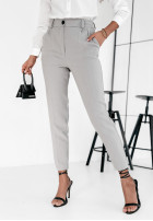 Eleganckie Kalhoty Cigaretky  The Sassy Diva šedé