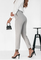 Eleganckie Kalhoty Cigaretky  The Sassy Diva šedé