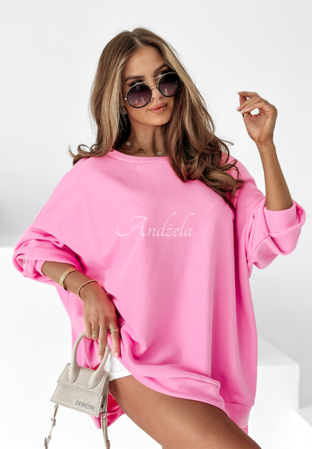 Mikina oversize Active Queens růžov&aacute;