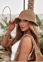 Pleciony Klobouk  Shoreline Straw velbloudí