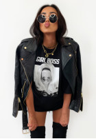 Tričko oversize La Milla Gril Boss Černé