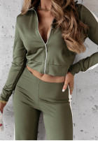 Tepláková souprava Fit And Fierce khaki