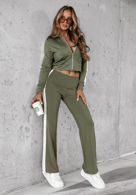 Tepláková souprava Fit And Fierce khaki