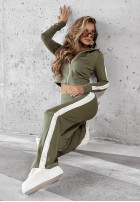 Tepláková souprava Fit And Fierce khaki