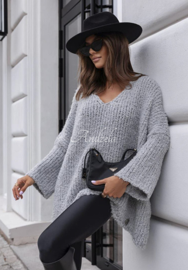 Svetr oversize Cocomore Dreamy Escape &Scaron;ed&aacute;