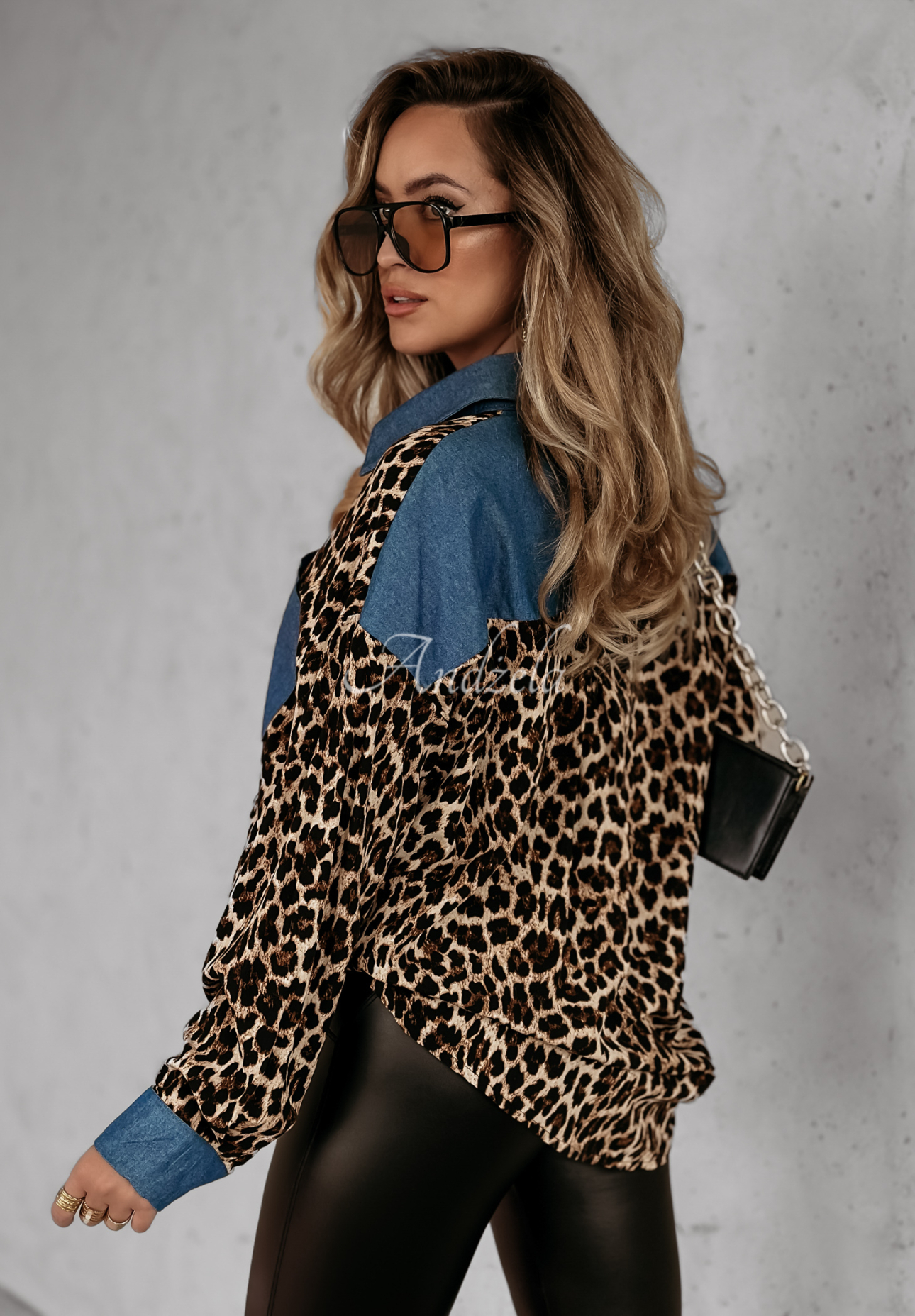 Košile Wild Denim s leopardím vzorem