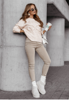 Kalhoty Jeans Kasarra Beige