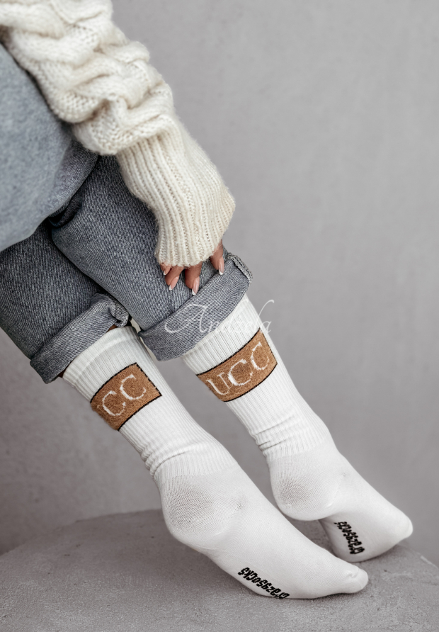 Ponožky Constantly Fashionable b&iacute;l&eacute;
