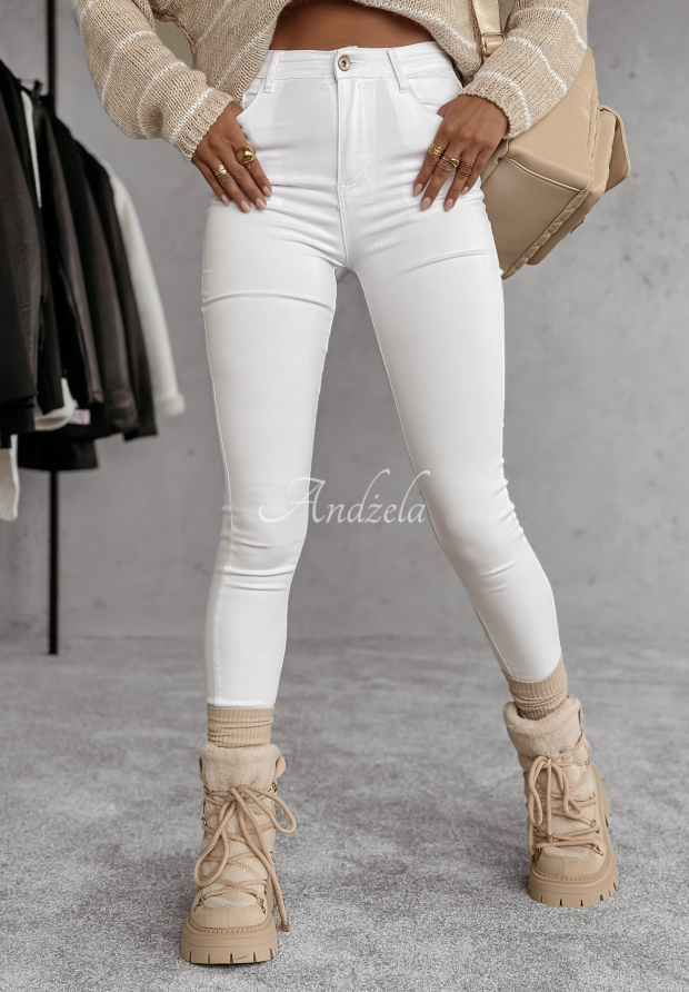 Kalhoty dž&iacute;nov&eacute; skinny Kendriss B&iacute;l&eacute;