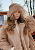 Čepice bucket hat z futerkiem When Snow Fallls velbloudí