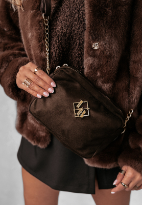 Semišová kabelka Stay True čokoládová