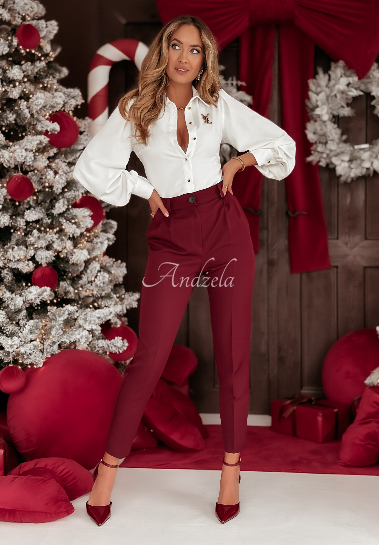 Košile s vázáním z viskózy Special One Bílá