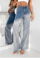 Kalhoty džínové  straight Duo Denim modré