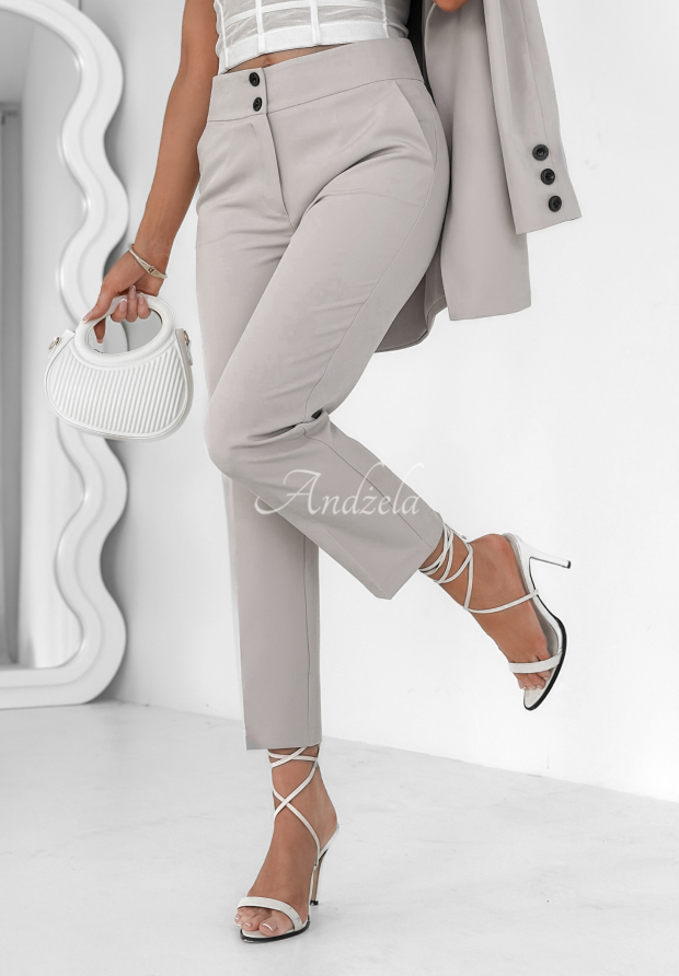 Elegantn&iacute; cigaretov&eacute; kalhoty Runway Ready Sed&eacute;
